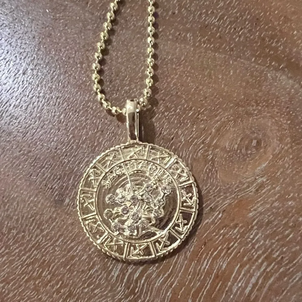 Melinda Maria Sagittarius astrological necklace NWT - Picture 2 of 5